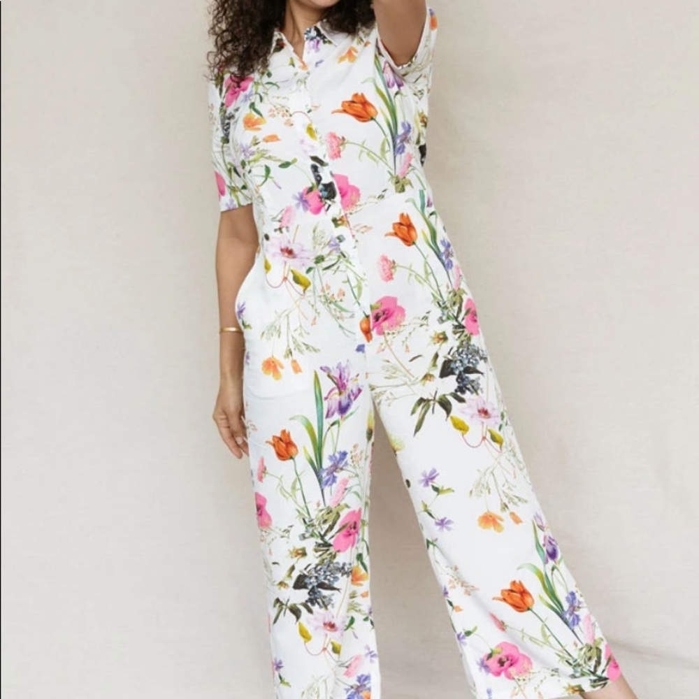 Sonnet James JUMPSUIT - WHITE FLORAL